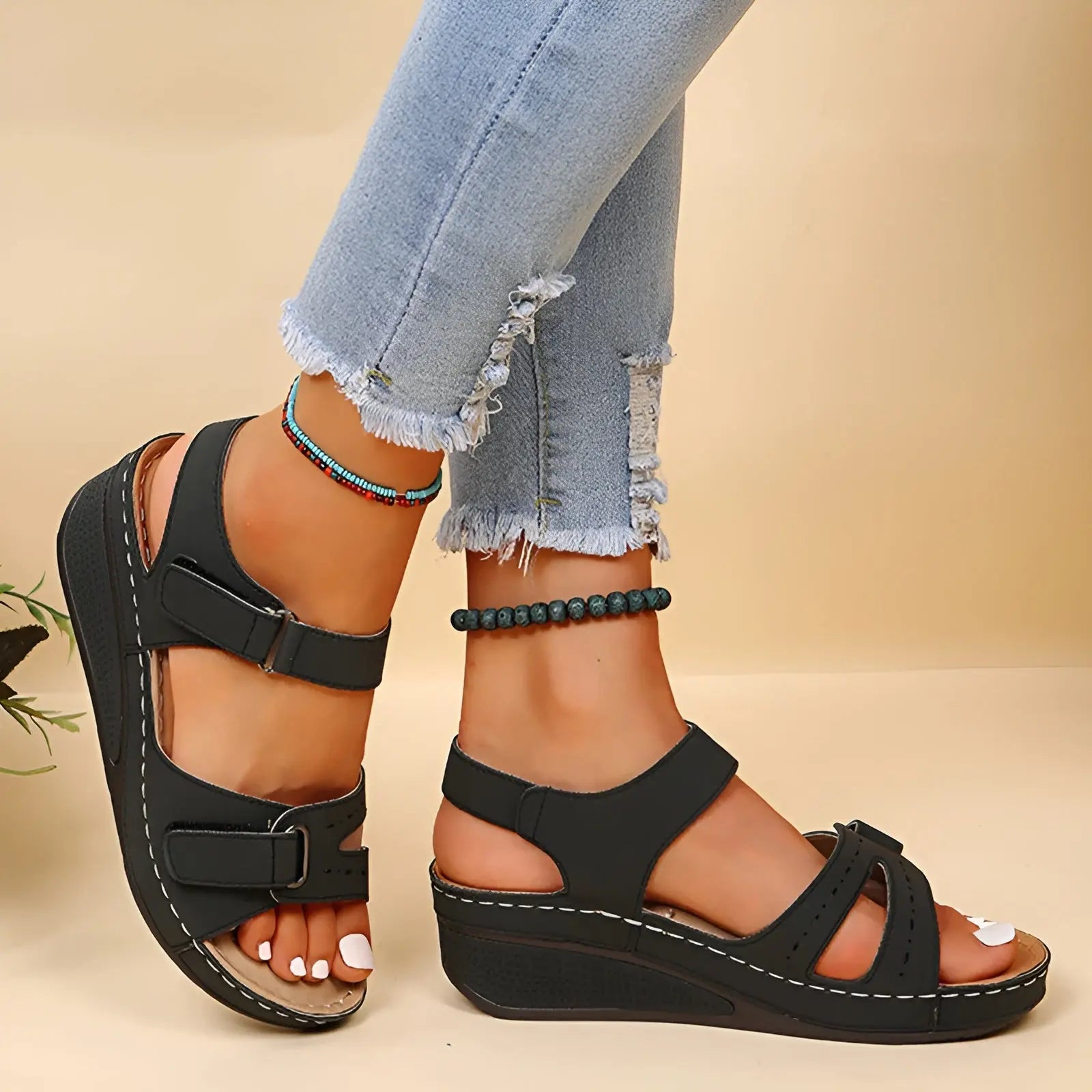 Cora Sandals - Elegant and Comfortable Orthopaedic Summer Sandals - Velari - VLP153